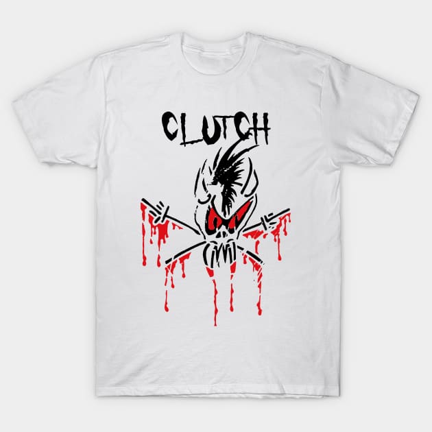 clutch headbang T-Shirt by potato cast